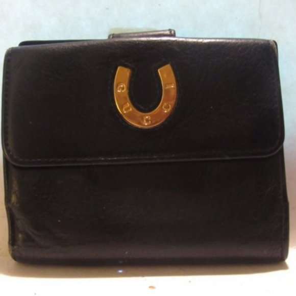black gucci horseshoe bag